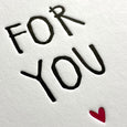 For you